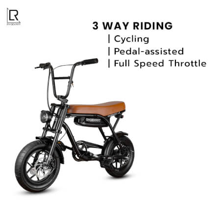 จักรยานไฟฟ้า RYDEKART - รุ่น RYDE KART Z สี RETRO BROWN_1